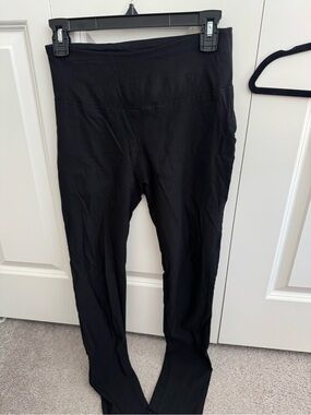 High-Waist Black Work Leggings